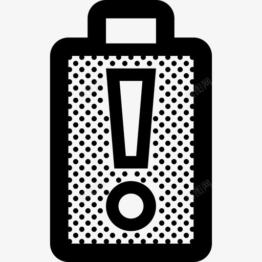 电池电量不足警告图标svg_新图网 https://ixintu.com 电池电量不足警告