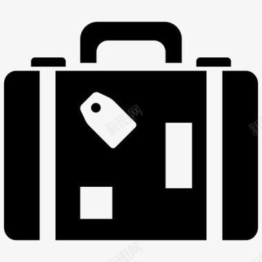 行李假日手提箱图标图标