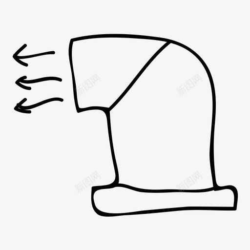 空气烟囱隧道图标svg_新图网 https://ixintu.com 气流 烟囱 空气 通风 隧道