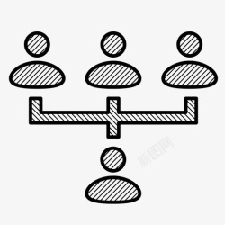 管理网络层次结构管理网络图标高清图片