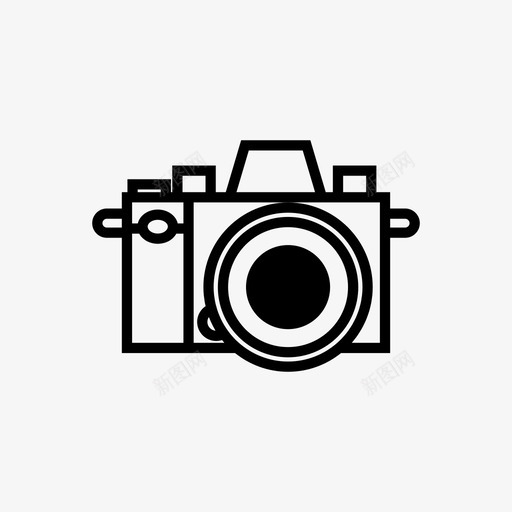 数码相机单反相机镜头图标svg_新图网 https://ixintu.com 单反相机 数码相机 照片 视频 镜头