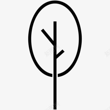 树自然植物图标图标