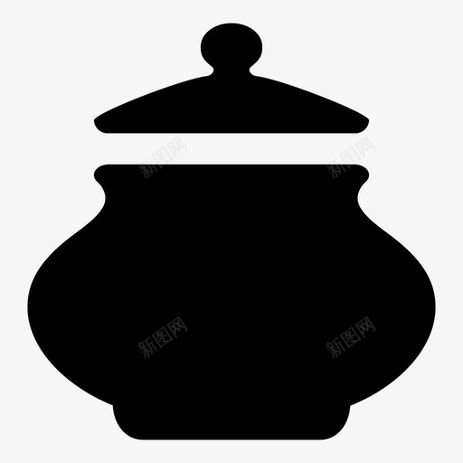 罐子饮料厨房用具图标svg_新图网 https://ixintu.com 储藏室 厨房用具 厨房用具1 糖碗 罐子 饮料