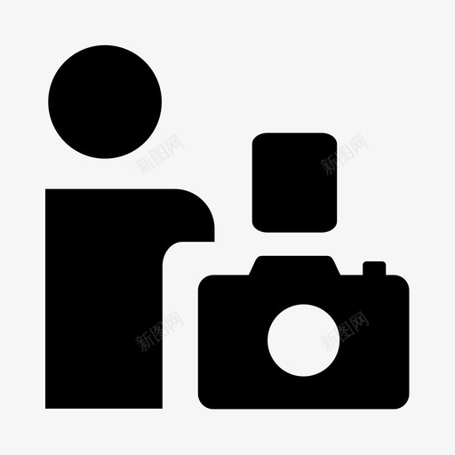 摄影师摄影记者用户图标svg_新图网 https://ixintu.com 摄影师 摄影记者 材料设计人员 用户