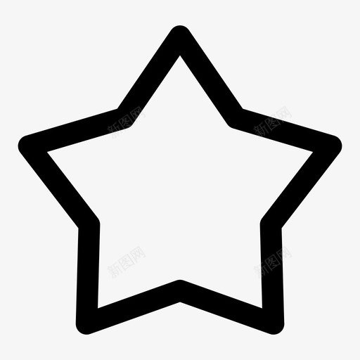星形书签收藏夹图标svg_新图网 https://ixintu.com 书签 分级 收藏夹 星型 星形 简单形状