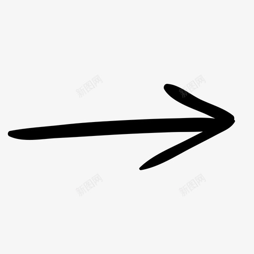 右箭头手绘web图标svg_新图网 https://ixintu.com 右箭头 手绘web图标