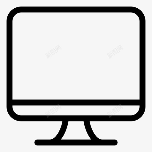 显示器计算机mac图标svg_新图网 https://ixintu.com mac 显示器 电视 计算机 设备