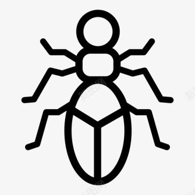 虫子动物蚂蚁图标图标