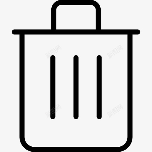 带盖垃圾桶在线申请图标svg_新图网 https://ixintu.com 在线申请 带盖垃圾桶