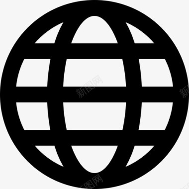 全球互联网球体图标图标