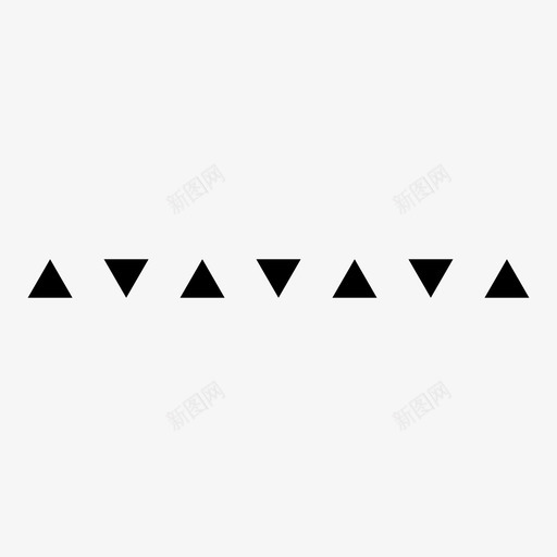 三角形线交替三角形边框图标svg_新图网 https://ixintu.com 三角形线 交替三角形 图案 线条 边框