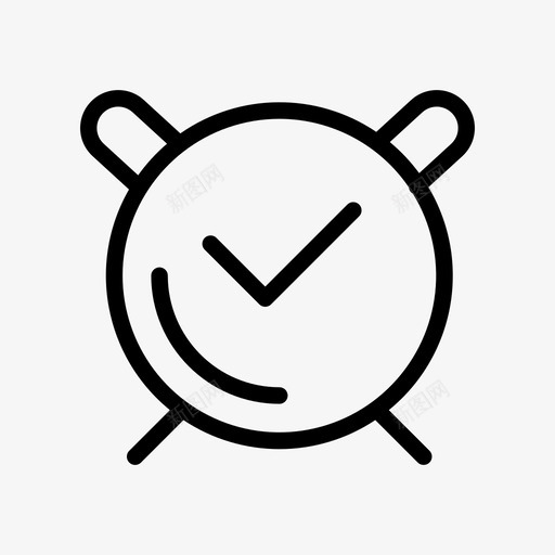 闹钟提醒时间图标svg_新图网 https://ixintu.com 提醒 时间 起床 闹钟