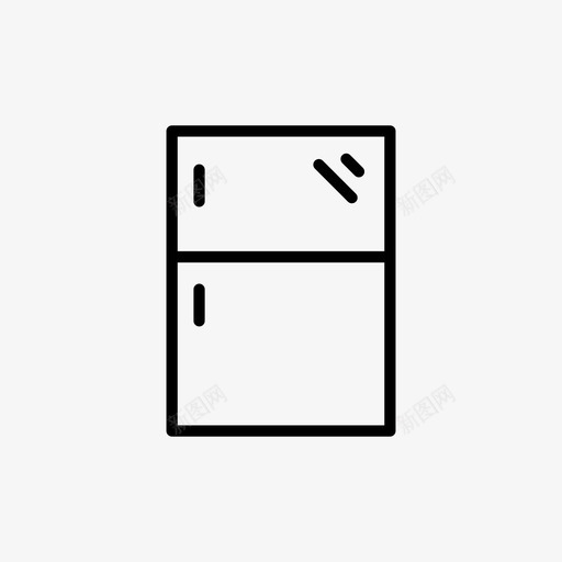 冷冻机冰箱家用电器图标svg_新图网 https://ixintu.com 冰箱 冷冻机 厨房 家用电器