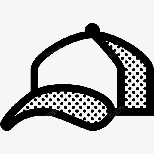 运动帽棒球帽子图标svg_新图网 https://ixintu.com 帽子 按扣 杂点 棒球 运动帽