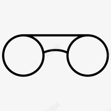 双筒望远镜眼镜视野图标图标