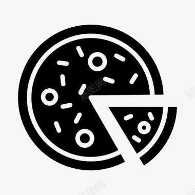 披萨面包饼干图标图标