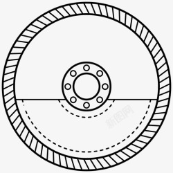 研磨盘磨削切割盘角度研磨机图标高清图片