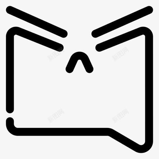 愤怒邪恶日本图标svg_新图网 https://ixintu.com 愤怒 日本 短信 邪恶