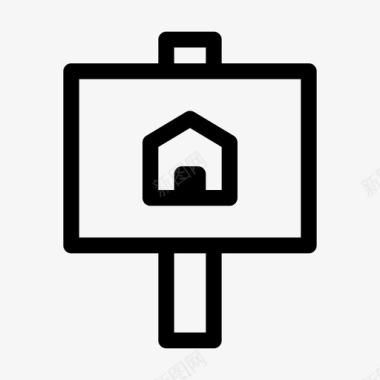 房屋标志房屋房产图标图标