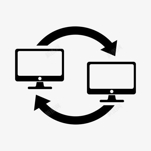 文件传输计算机数据图标svg_新图网 https://ixintu.com 数据 文件传输 计算机