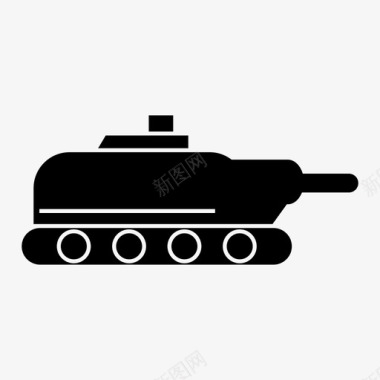 坦克装甲车战车图标图标