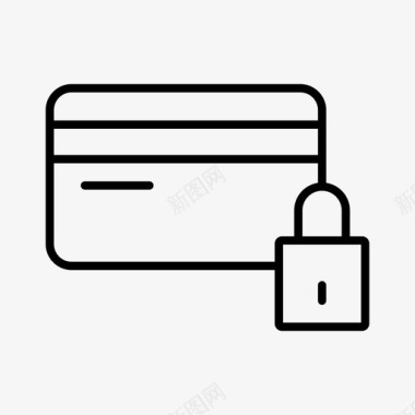卡保护卡安全信用卡图标图标