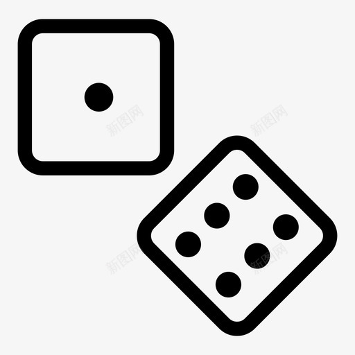 骰子赌场机会图标svg_新图网 https://ixintu.com 垄断游戏 机会 游戏 赌博 赌场 运气 骰子