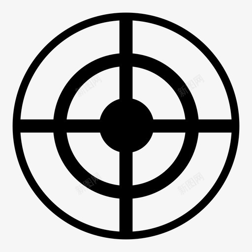 靶心瞄准精确图标svg_新图网 https://ixintu.com 目标 瞄准 瞄准准心 精确 范围 靶心