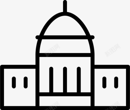 国会大厦美国政府图标图标
