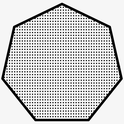 七边形星星点点图标svg_新图网 https://ixintu.com 七边形 星星点点