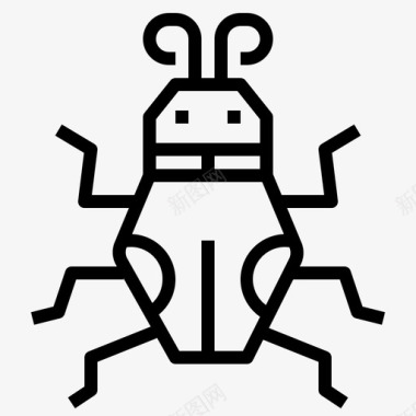昆虫虫子瓢虫图标图标