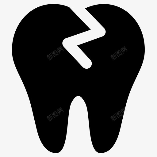 牙齿医用敏感牙齿图标svg_新图网 https://ixintu.com 医用 敏感牙齿 牙痛 牙齿 蛀牙