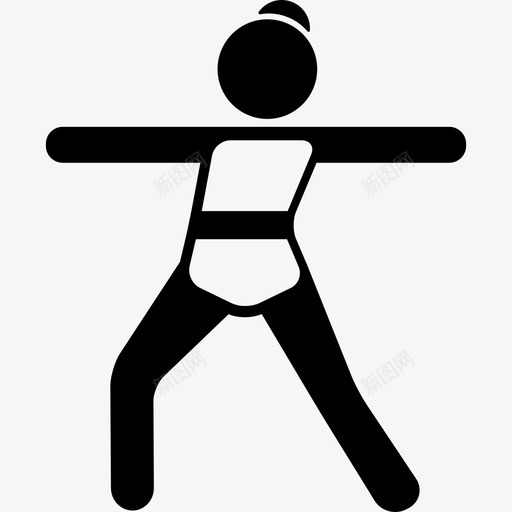 伸展手臂姿势运动瑜伽图标svg_新图网 https://ixintu.com 伸展手臂姿势 手臂和腿部伸展运动瑜伽 瑜伽 运动