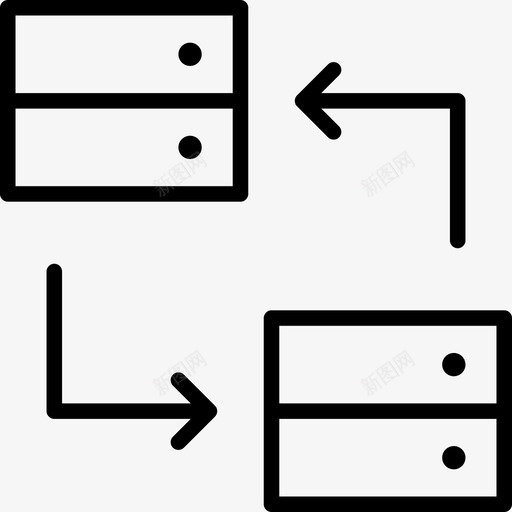 服务器中心数据图标svg_新图网 https://ixintu.com 中心 代理 在线数据精简 数据 服务器