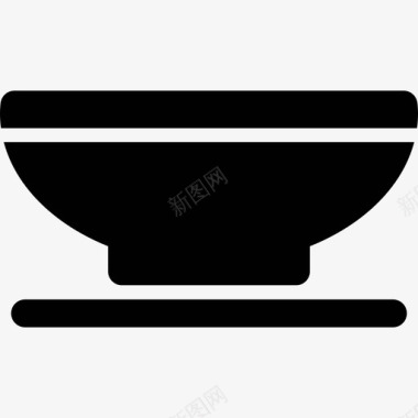 汤碗食物家居用品图标图标