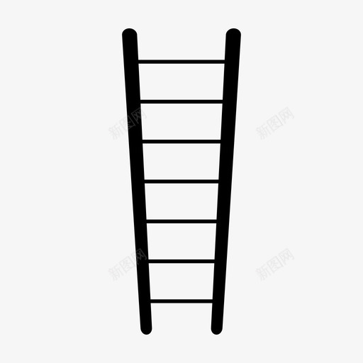梯子工具上升图标svg_新图网 https://ixintu.com 上升 园艺 工具 梯子