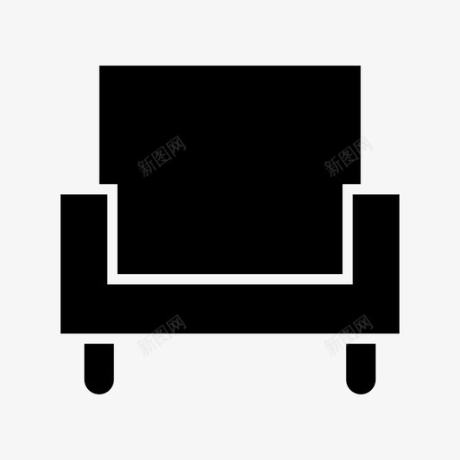 沙发椅子装饰图标svg_新图网 https://ixintu.com 家具 座椅 椅子 沙发 装饰