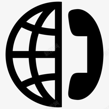 全球会议电话国际图标图标