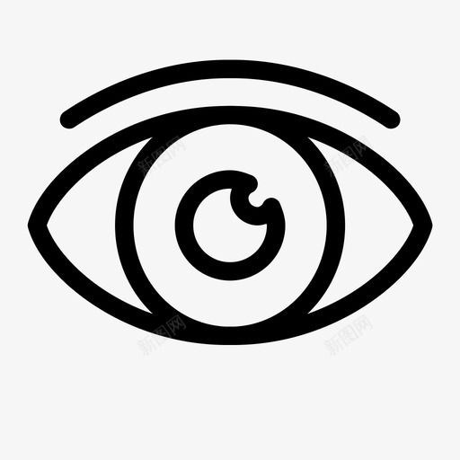 眼睛找到看图标svg_新图网 https://ixintu.com 找到 看 看见了吗 眼睛 视网膜