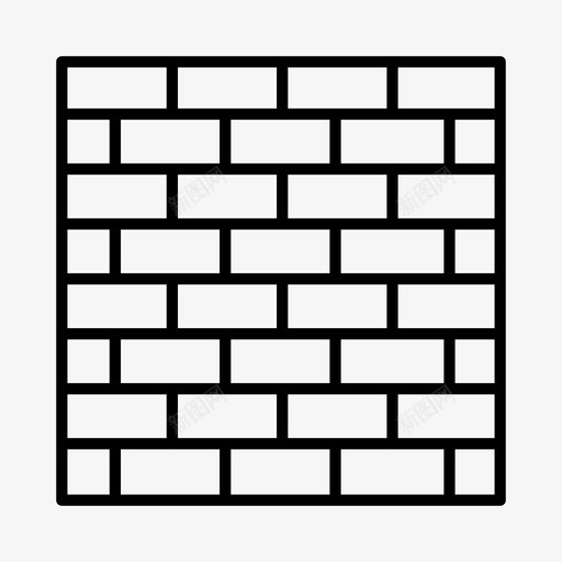 砖建筑砖墙图标svg_新图网 https://ixintu.com 地板 建筑 砖 砖墙 铺路机