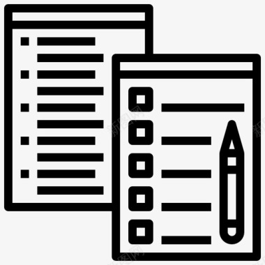 考试档案文件图标图标