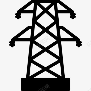 电杆电力铁塔图标图标