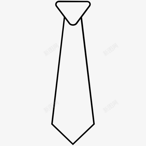 领带领巾图标svg_新图网 https://ixintu.com 领巾 领带