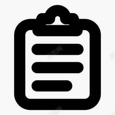 剪贴板文档检查图标图标