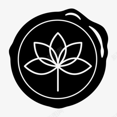 蜡印花茎蜡印图标图标