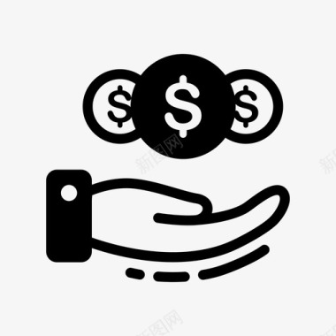 收入货币金钱图标图标