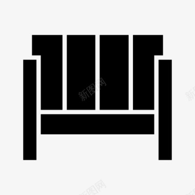 沙发扶手椅达文波特图标图标