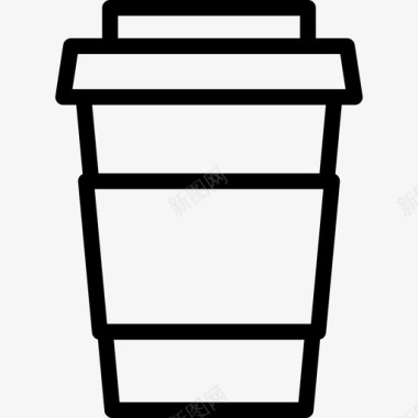 大咖啡纸杯食品商务礼品图标图标