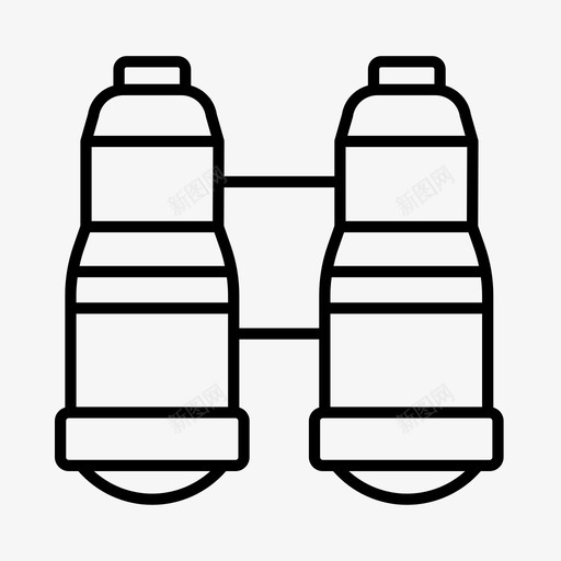 望远镜探险露营图标svg_新图网 https://ixintu.com 娱乐 探险 望远镜 露营