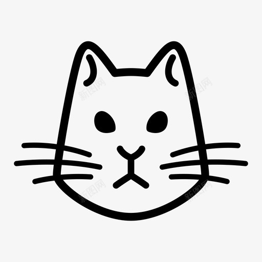 猫动物小猫图标svg_新图网 https://ixintu.com 动物 宠物 小猫 猫